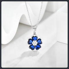طقم مجوهرات فضة إسترلينية S925 مرصع بالموissanite بتصميم عنقود زهور