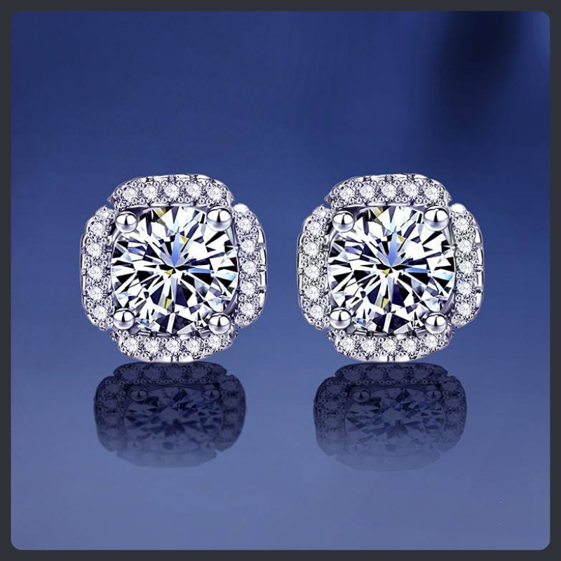 Fashion Moissanite Sterling Silver S925 Jewelry Set