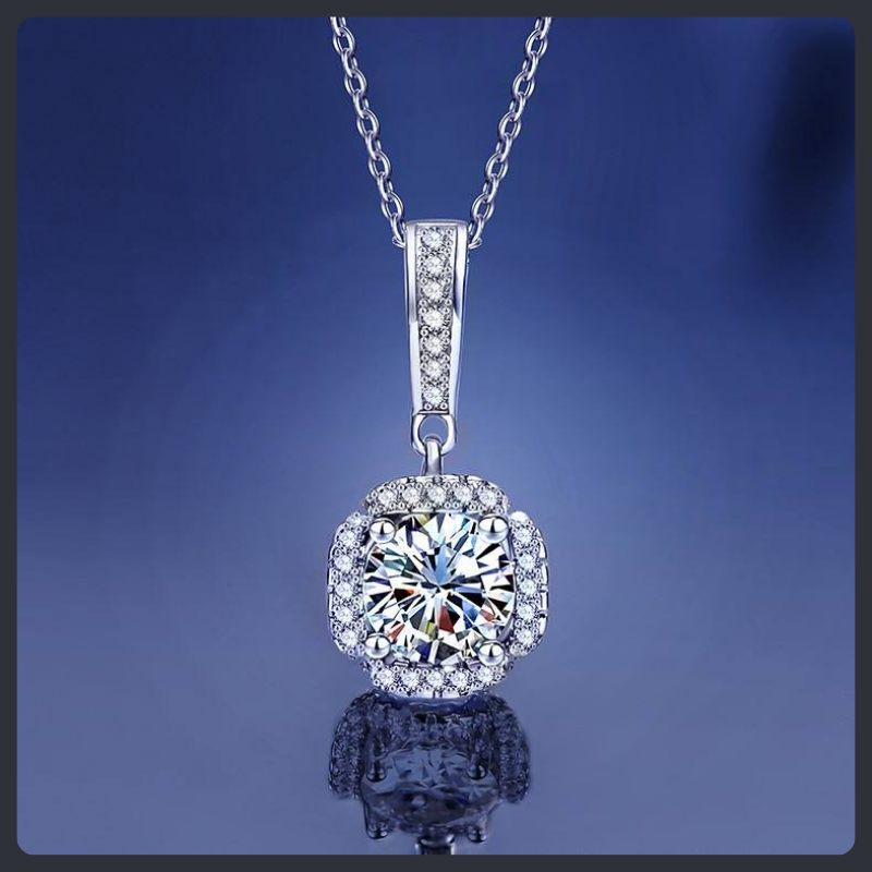 Fashion Moissanite Sterling Silver S925 Jewelry Set